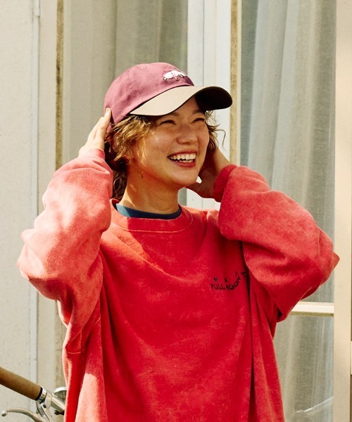 go slow caravan（ゴースローキャラバン）の「ツイル刺繍 2TONE BBキャップ（キャップ・メンズ・カーキ/ブラック/パープル・FREE）」の15枚目の写真