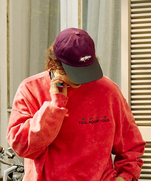 go slow caravan（ゴースローキャラバン）の「ツイル刺繍 2TONE BBキャップ（キャップ・メンズ・カーキ/ブラック/パープル・FREE）」の16枚目の写真