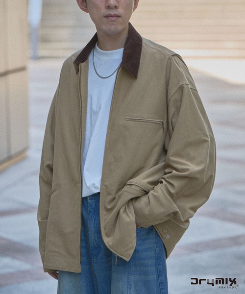 CRAFT STANDARD BOUTIQUE（クラフトスタンダードブティック）の「【機能素材】DRYMIXデトロイトジャケット（ブルゾン・メンズ・ダークインディゴブルー/インディゴブルー/ベージュ・M/XL/L）」の2枚目の写真