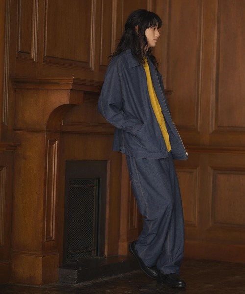 CRAFT STANDARD BOUTIQUE（クラフトスタンダードブティック）の「【機能素材】DRYMIXデトロイトジャケット（ブルゾン・メンズ・ダークインディゴブルー/インディゴブルー/ベージュ・M/XL/L）」の9枚目の写真