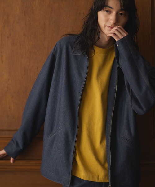 CRAFT STANDARD BOUTIQUE（クラフトスタンダードブティック）の「【機能素材】DRYMIXデトロイトジャケット（ブルゾン・メンズ・ダークインディゴブルー/インディゴブルー/ベージュ・M/XL/L）」の4枚目の写真