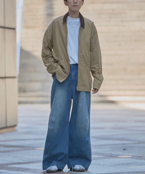 CRAFT STANDARD BOUTIQUE（クラフトスタンダードブティック）の「【機能素材】DRYMIXデトロイトジャケット（ブルゾン・メンズ・ダークインディゴブルー/インディゴブルー/ベージュ・M/XL/L）」の13枚目の写真