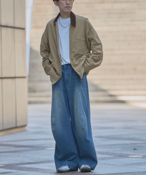 CRAFT STANDARD BOUTIQUE（クラフトスタンダードブティック）の「【機能素材】DRYMIXデトロイトジャケット（ブルゾン・メンズ・ダークインディゴブルー/インディゴブルー/ベージュ・M/XL/L）」の14枚目の写真