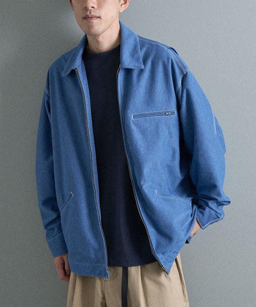 CRAFT STANDARD BOUTIQUE（クラフトスタンダードブティック）の「【機能素材】DRYMIXデトロイトジャケット（ブルゾン・メンズ・ダークインディゴブルー/インディゴブルー/ベージュ・M/XL/L）」の17枚目の写真