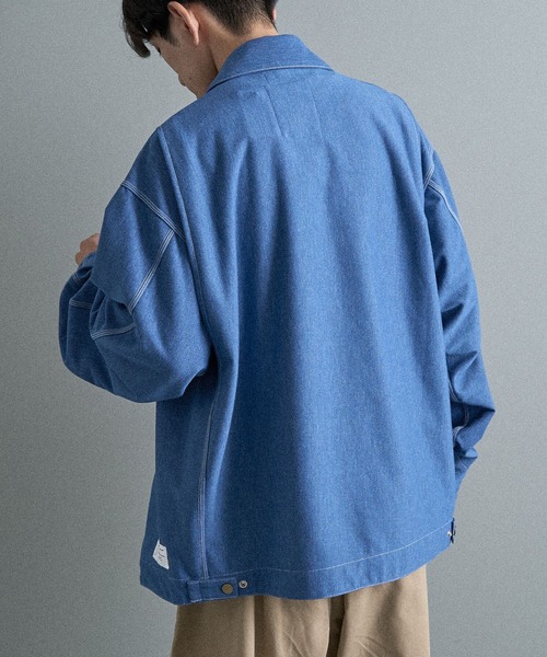 CRAFT STANDARD BOUTIQUE（クラフトスタンダードブティック）の「【機能素材】DRYMIXデトロイトジャケット（ブルゾン・メンズ・ダークインディゴブルー/インディゴブルー/ベージュ・M/XL/L）」の19枚目の写真