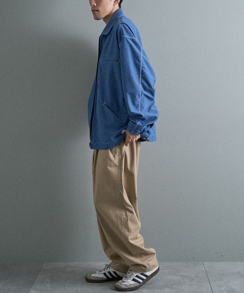 CRAFT STANDARD BOUTIQUE（クラフトスタンダードブティック）の「【機能素材】DRYMIXデトロイトジャケット（ブルゾン・メンズ・ダークインディゴブルー/インディゴブルー/ベージュ・M/XL/L）」の21枚目の写真