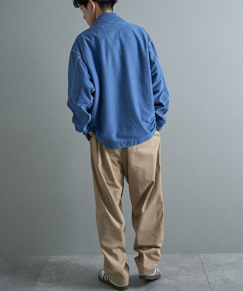 CRAFT STANDARD BOUTIQUE（クラフトスタンダードブティック）の「【機能素材】DRYMIXデトロイトジャケット（ブルゾン・メンズ・ダークインディゴブルー/インディゴブルー/ベージュ・M/XL/L）」の22枚目の写真