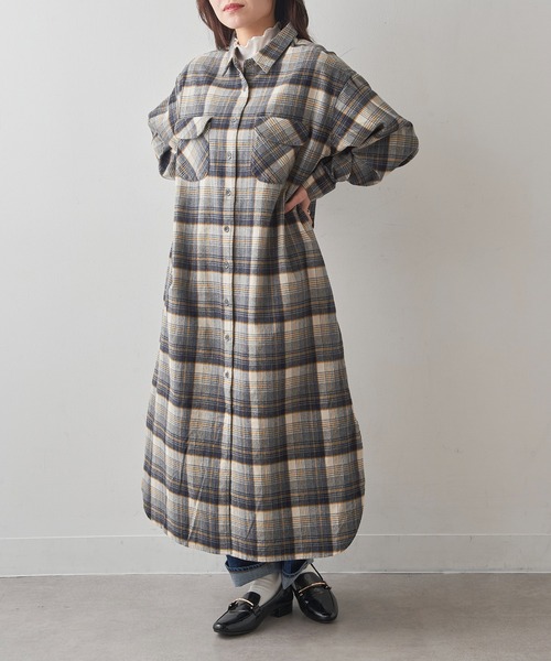 PENDLETON(ペンドルトン)の「【PENDLETON】シャツワンピース 5475-1102(シャツワンピース・レディース・ピンク/ネイビー・FREE)」の10枚目の写真