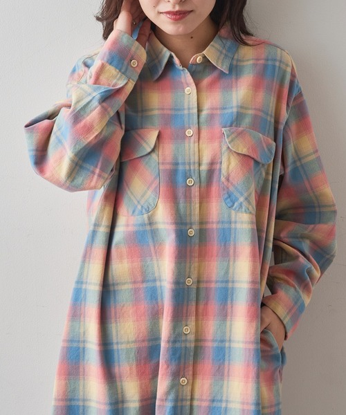 PENDLETON(ペンドルトン)の「【PENDLETON】シャツワンピース 5475-1102(シャツワンピース・レディース・ピンク/ネイビー・FREE)」の12枚目の写真