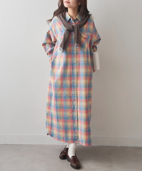 PENDLETON(ペンドルトン)の「【PENDLETON】シャツワンピース 5475-1102(シャツワンピース・レディース・ピンク/ネイビー・FREE)」の15枚目の写真