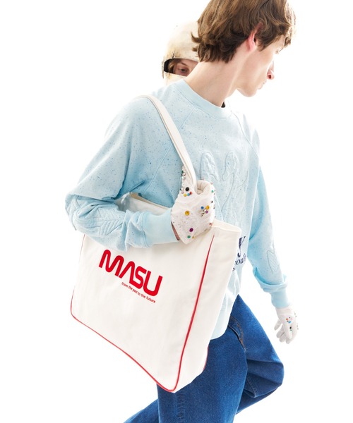 MASU（エムエーエスユー）の「EXPLORER TOTE BAG（トートバッグ・メンズ・ブラック/ホワイト・ONE SIZE）」の3枚目の写真
