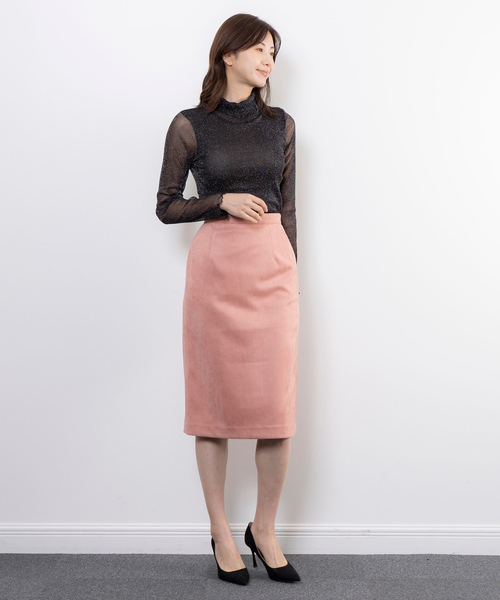 NARACAMICIE（ナラカミーチェ）の「【NARACAMICIE】ラメチュールタートルプルオーバー（Tシャツ/カットソー・レディース・ブラウン/ブラック・M/XL）」の6枚目の写真