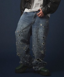 Hub&Spoke（ハブアンドスポーク）の「HUB&SPOKE マシンガンパンツ（デニムパンツ）」