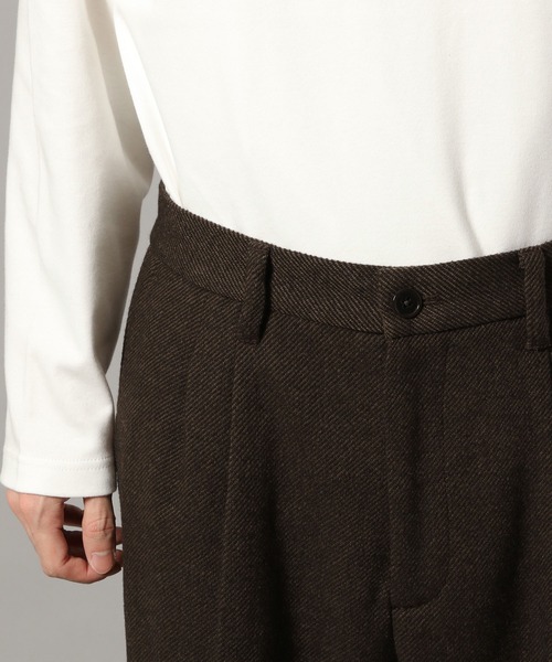 RAGEBLUE（レイジブルー）の「ツイードライク/ワイドスラックス【セットアップ可】（スラックス・メンズ・グレー/ブラウン・LARGE/MEDIUM/SMALL）」の19枚目の写真
