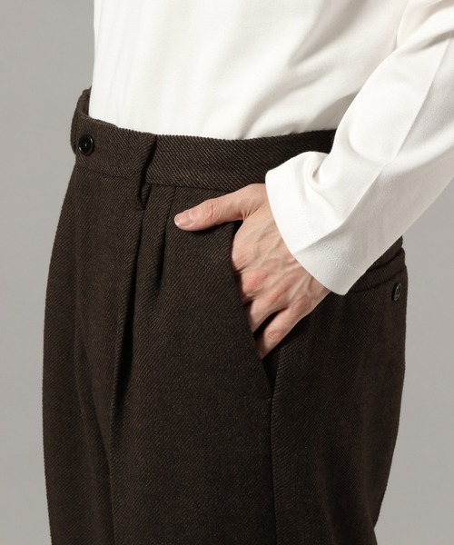 RAGEBLUE（レイジブルー）の「ツイードライク/ワイドスラックス【セットアップ可】（スラックス・メンズ・グレー/ブラウン・LARGE/MEDIUM/SMALL）」の20枚目の写真