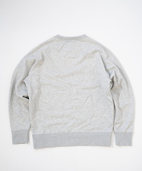 アーツアンドサイエンス　basicスウェット トレーナー ポンチスウェード ヒゲ刺繍 クルーネック トレーナー