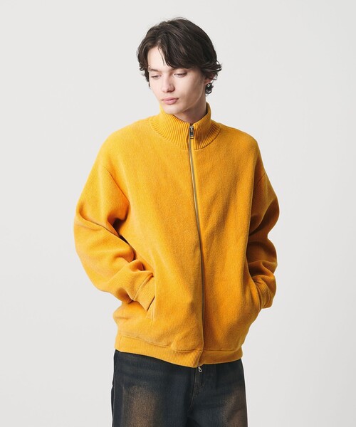 MONKEY TIME（モンキータイム）の「モール ドライバーズ ニット（ニット/セーター・メンズ・イエロー/ピンク/ブラック・S/M/L/XL）」の6枚目の写真