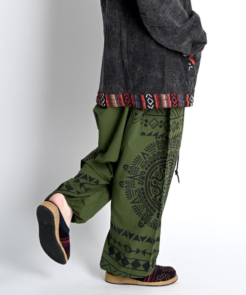 MARAI(マーライ)の「サイドポケット柄サルエルパンツ(その他パンツ・レディース・ベージュ/ブラック/カーキ/マスタード・FREE)」の12枚目の写真