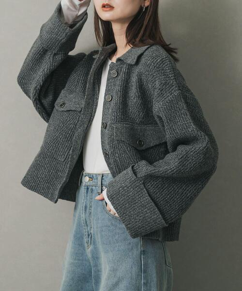 セール】ニットショートジャケット（その他アウター）｜SENSE OF PLACE
