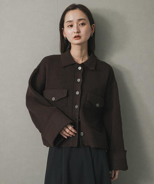 セール】ニットショートジャケット（その他アウター）｜SENSE OF PLACE