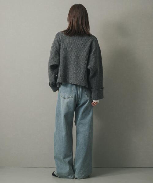 SENSE OF PLACE by URBAN RESEARCH(センスオブプレイスバイアーバンリサーチ)の「ニットショートジャケット(その他アウター・レディース・チャコールグレー/ブラウン/ベージュ・ONE)」の10枚目の写真