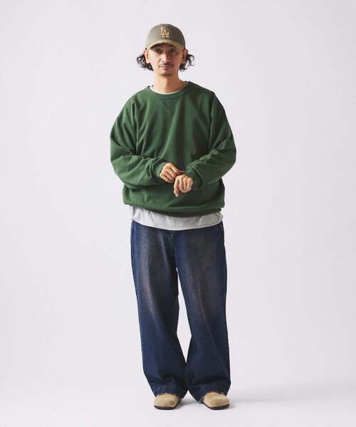 JOURNAL STANDARD relume（ジャーナルスタンダード　レリューム）の「【60's】ヴィンテージピグメントスウェット（スウェット・メンズ・イエロー/ネイビー/ピンク/グリーン/ブラック・LARGE/MEDIUM/SMALL）」の20枚目の写真