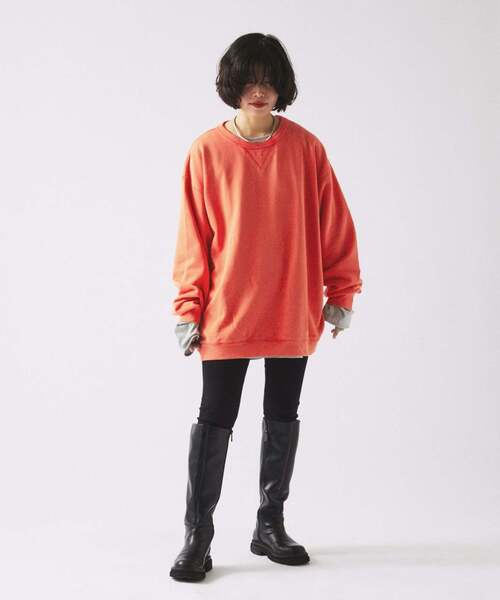 JOURNAL STANDARD relume（ジャーナルスタンダード　レリューム）の「【60's】ヴィンテージピグメントスウェット（スウェット・メンズ・イエロー/ネイビー/ピンク/グリーン/ブラック・LARGE/MEDIUM/SMALL）」の22枚目の写真