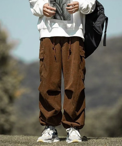 JOHNNY WOLF(ジョニーウルフ)の「SERUEL コーデュロイ ボアボンディング シャーリング カーゴパンツ(カーゴパンツ・メンズ・ブラック/カーキ/ブラウン・S/L/M)」の22枚目の写真