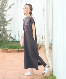 [L's]FRENCH SLEEVE OP T/C JERSEY/フレンチスリーブワンピース