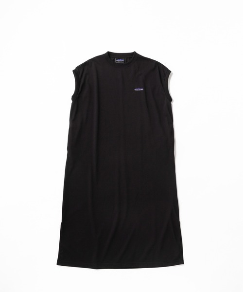 THOUSAND MILE（サウザンドマイル）の「[L's]FRENCH SLEEVE OP T/C JERSEY/フレンチスリーブワンピース（ワンピース・レディース・グリーン/チャコールグレー/グレー/ブラック/ネイビー/ホワイト・FREE）」の3枚目の写真