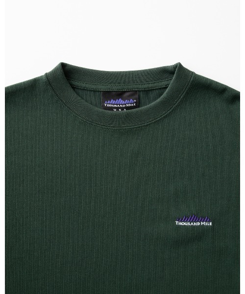 THOUSAND MILE（サウザンドマイル）の「[L's]FRENCH SLEEVE OP T/C JERSEY/フレンチスリーブワンピース（ワンピース・レディース・グリーン/チャコールグレー/グレー/ブラック/ネイビー/ホワイト・FREE）」の7枚目の写真