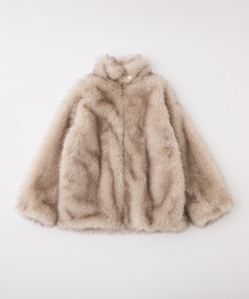 セール】ミドルフェイクファーコート（その他アウター）｜one after