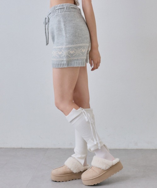 OLIVE des OLIVE（オリーブデオリーブ）の「ニットショートパンツ（その他パンツ・レディース・オフホワイト/トップグレー/スミクロ・FREE）」の10枚目の写真