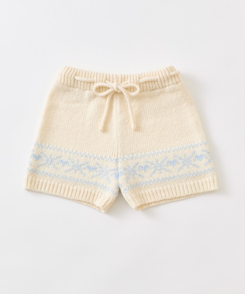 OLIVE des OLIVE（オリーブデオリーブ）の「ニットショートパンツ（その他パンツ・レディース・オフホワイト/トップグレー/スミクロ・FREE）」の5枚目の写真