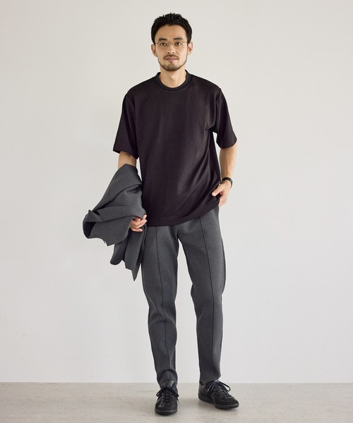le cercle ADAM ET ROPE'(ルセルクルアダムエロペ)の「ランダムJQバックハイネッククルーネックTシャツ(Tシャツ/カットソー・メンズ・ホワイト/ベージュ系その他/ブラック・LL/M/S/L)」の9枚目の写真