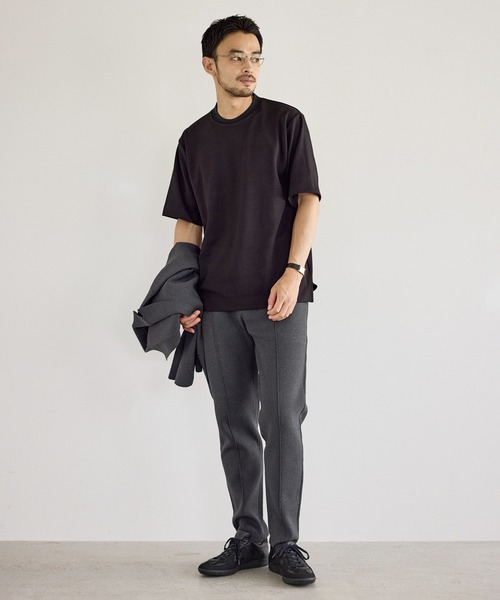 le cercle ADAM ET ROPE'(ルセルクルアダムエロペ)の「ランダムJQバックハイネッククルーネックTシャツ(Tシャツ/カットソー・メンズ・ホワイト/ベージュ系その他/ブラック・LL/M/S/L)」の10枚目の写真