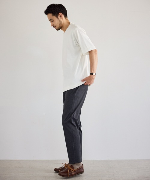 le cercle ADAM ET ROPE'(ルセルクルアダムエロペ)の「ランダムJQバックハイネッククルーネックTシャツ(Tシャツ/カットソー・メンズ・ホワイト/ベージュ系その他/ブラック・LL/M/S/L)」の15枚目の写真