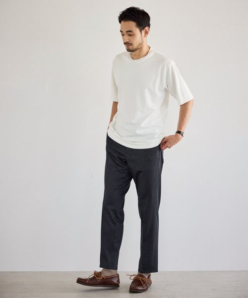le cercle ADAM ET ROPE'(ルセルクルアダムエロペ)の「ランダムJQバックハイネッククルーネックTシャツ(Tシャツ/カットソー・メンズ・ホワイト/ベージュ系その他/ブラック・LL/M/S/L)」の14枚目の写真