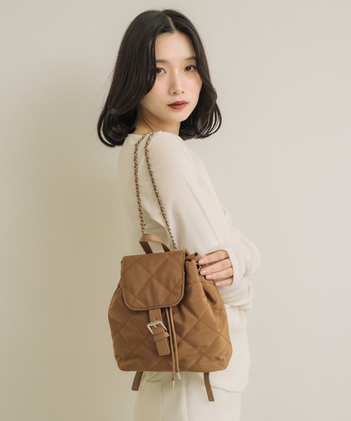 NEUNA（ヌナ）の「キルティングリュック（バックパック/リュック・レディース・ブラック/ブラウン・FREE）」の15枚目の写真