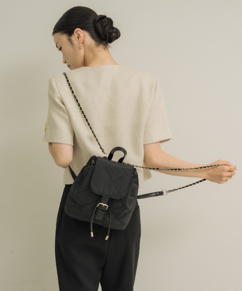 NEUNA（ヌナ）の「キルティングリュック（バックパック/リュック・レディース・ブラック/ブラウン・FREE）」の12枚目の写真