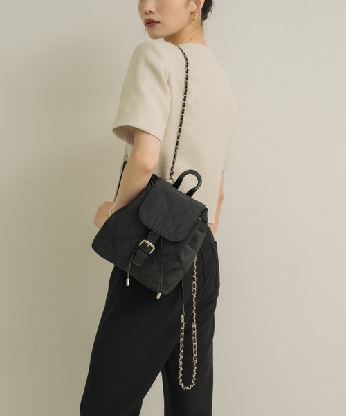 NEUNA（ヌナ）の「キルティングリュック（バックパック/リュック・レディース・ブラック/ブラウン・FREE）」の19枚目の写真