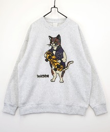 【GROOVY STORE】アメカジスウェットクルーワイドシルエット裏起毛