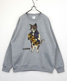 【GROOVY STORE】アメカジスウェットクルーワイドシルエット裏起毛
