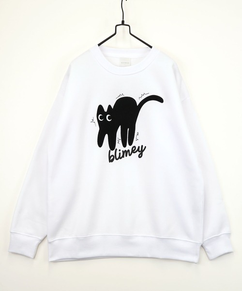 Burner（バーナー）の「【GROOVY STORE】アメカジスウェットクルーワイドシルエット裏起毛（スウェット・メンズ・ホワイト×グレー/杢グレー/ブラック/スモーキーグリーン系/スミクロ/グリーン系その他/ネイビー系1/ホワイト/ライトブラック/ホワイト系その他3/ホワイト系その他/ブラウン/ブラック系その他2/スモークピンク/ブラック系その他3/ネイビー系/ホワイト系その他2/ブラック系その他/ダークグリーン/霜降りグレー/ブラック系その他4/グレー系/ホワイト系その他4/ダークグリーン系2/ブラック系その他5/ネイビー系2/ブラック系その他7/ホワイト系その他5/ホワイト系その他6/グレー系2/ネイビー系3/ブラック系その他6・LL/M/L）」の2枚目の写真
