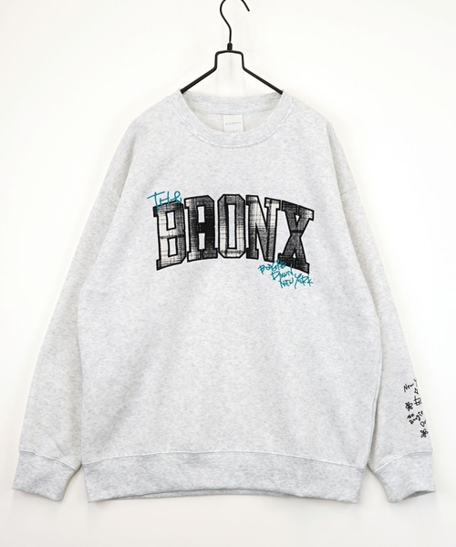 Burner（バーナー）の「【GROOVY STORE】アメカジスウェットクルーワイドシルエット裏起毛（スウェット・メンズ・ホワイト×グレー/杢グレー/ブラック/スモーキーグリーン系/スミクロ/グリーン系その他/ネイビー系1/ホワイト/ライトブラック/ホワイト系その他3/ホワイト系その他/ブラウン/ブラック系その他2/スモークピンク/ブラック系その他3/ネイビー系/ホワイト系その他2/ブラック系その他/ダークグリーン/霜降りグレー/ブラック系その他4/グレー系/ホワイト系その他4/ダークグリーン系2/ブラック系その他5/ネイビー系2/ブラック系その他7/ホワイト系その他5/ホワイト系その他6/グレー系2/ネイビー系3/ブラック系その他6・LL/M/L）」の5枚目の写真
