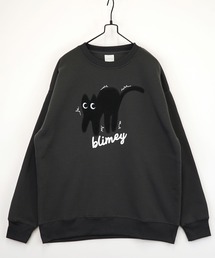 【GROOVY STORE】アメカジスウェットクルーワイドシルエット裏起毛