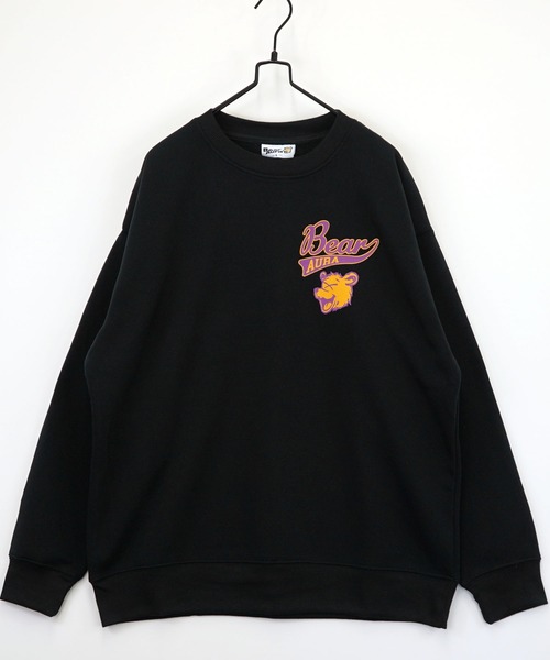 Burner（バーナー）の「【GROOVY STORE】アメカジスウェットクルーワイドシルエット裏起毛（スウェット・メンズ・ホワイト×グレー/杢グレー/ブラック/スモーキーグリーン系/スミクロ/グリーン系その他/ネイビー系1/ホワイト/ライトブラック/ホワイト系その他3/ホワイト系その他/ブラウン/ブラック系その他2/スモークピンク/ブラック系その他3/ネイビー系/ホワイト系その他2/ブラック系その他/ダークグリーン/霜降りグレー/ブラック系その他4/グレー系/ホワイト系その他4/ダークグリーン系2/ブラック系その他5/ネイビー系2/ブラック系その他7/ホワイト系その他5/ホワイト系その他6/グレー系2/ネイビー系3/ブラック系その他6・LL/M/L）」の16枚目の写真