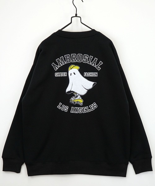 Burner（バーナー）の「【GROOVY STORE】アメカジスウェットクルーワイドシルエット裏起毛（スウェット・メンズ・ホワイト×グレー/杢グレー/ブラック/スモーキーグリーン系/スミクロ/グリーン系その他/ネイビー系1/ホワイト/ライトブラック/ホワイト系その他3/ホワイト系その他/ブラウン/ブラック系その他2/スモークピンク/ブラック系その他3/ネイビー系/ホワイト系その他2/ブラック系その他/ダークグリーン/霜降りグレー/ブラック系その他4/グレー系/ホワイト系その他4/ダークグリーン系2/ブラック系その他5/ネイビー系2/ブラック系その他7/ホワイト系その他5/ホワイト系その他6/グレー系2/ネイビー系3/ブラック系その他6・LL/M/L）」の17枚目の写真