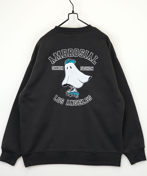 Burner（バーナー）の「【GROOVY STORE】アメカジスウェットクルーワイドシルエット裏起毛（スウェット・メンズ・ホワイト×グレー/杢グレー/ブラック/スモーキーグリーン系/スミクロ/グリーン系その他/ネイビー系1/ホワイト/ライトブラック/ホワイト系その他3/ホワイト系その他/ブラウン/ブラック系その他2/スモークピンク/ブラック系その他3/ネイビー系/ホワイト系その他2/ブラック系その他/ダークグリーン/霜降りグレー/ブラック系その他4/グレー系/ホワイト系その他4/ダークグリーン系2/ブラック系その他5/ネイビー系2/ブラック系その他7/ホワイト系その他5/ホワイト系その他6/グレー系2/ネイビー系3/ブラック系その他6・LL/M/L）」の18枚目の写真