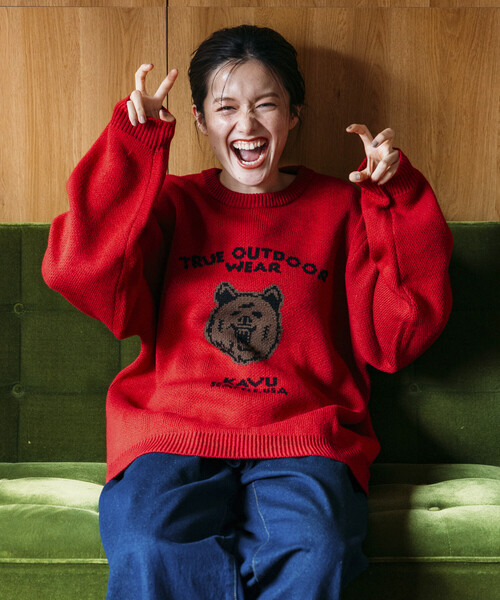 セール】限定展開 KAVU/カブー リラックスフィット アニマルフェイス